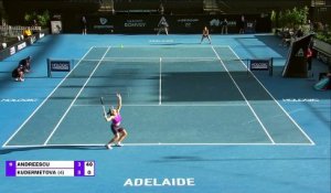 Adélaïde - Kudermetova remporte 12 jeux d'affilée pour éliminer Andreescu