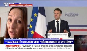 Noëlle Cariclet du collectif "Médecins pour demain": "Rien de convaincant" dans les mesures présentées par Emmanuel Macron