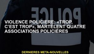 Violence policière: "Trop, c'est trop", marteau quatre associations de police