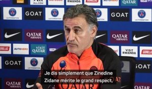 PSG - Galtier sur les paroles de Le Graët : "Zidane mérite le grand respect"