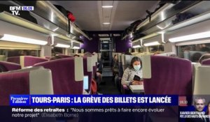 Les usagers du train Tours-Paris en grève des billets pour réclamer une indemnisation après la grève des contrôleurs de décembre