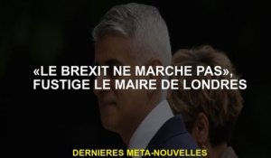 "Le Brexit ne fonctionne pas", fustige le maire de Londres