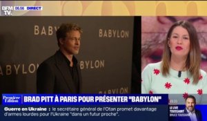 Brad Pitt à Paris pour présenter "Babylon", au cinéma ce mercredi