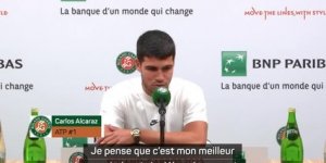 Roland-Garros - Alcaraz : "Mon meilleur match depuis le début du tournoi"