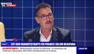 Mobilisation contre la réforme des retraites: "Une belle réussite", pour Frédéric Souillot, secrétaire général de Force ouvrière