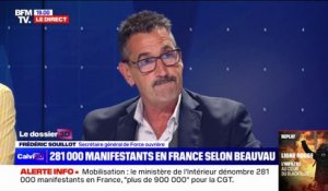 Retraites: "Nous ne tournons pas la page", affirme Frédéric Souillot, secrétaire général de Force ouvrière