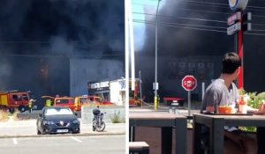 Un magasin Centrakor ravagé par les flammes près de Nantes : 4 blessés et des animaux morts