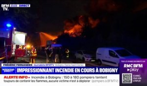 Incendie à Bobigny: 200 sapeurs-pompiers et 55 engins déployés, selon le sous-préfet de Seine-Saint-Denis