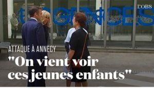 Attaque au couteau à Annecy : le couple Macron au chevet des enfants blessés, à Grenoble