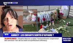 Enfants poignardés à Annecy: "Ce n'est pas parce qu'ils n'en auront pas de souvenirs, qu'ils n'auront pas de psychotraumatismes", explique la psychiatre Muriel Salmona