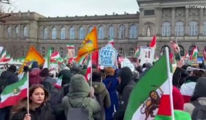 Iran : manifestations à Paris et devant le Parlement européen