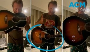 'She's back', Troy Cassar-Daley thanks Qantas staff after being reunited with guitar