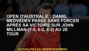 Open d'Australie: Daniil Medvedev passe sans forcer après sa victoire sur John Millman  au 2e tour