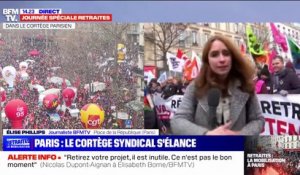 Manifestation contre la réforme des retraites: le cortège parisien est parti