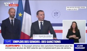 Olivier Dussopt, ministre du Travail, annonce la création d'un "index seniors pour les entreprises de plus de 300 salariés"