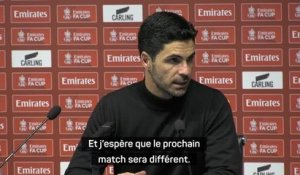 Arsenal - Arteta : "J'espère que le prochain match face à City sera différent"