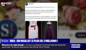 NBA: un maillot de LeBron James vendu à plus de 3 millions de dollars aux enchères