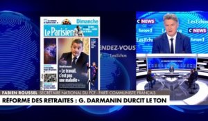 Fabien Roussel réagit suite aux propos de Gérarld Darmanin sur la réforme des retraites
