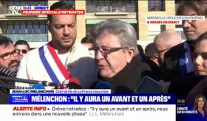 Réforme des retraites: "Macron est certain de perdre", selon Jean-Luc Mélenchon dans le cortège de la manifestation à Marseille