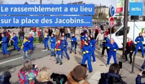 Manifestation contre la réforme des retraites, le 31 janvier, au Mans