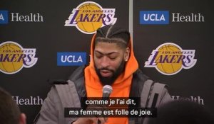 Lakers - Davis sur son absence du All-Star Game : "Ma femme est folle de joie"