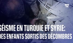 Séisme en Turquie et en Syrie: des enfants miraculés sortis des décombres