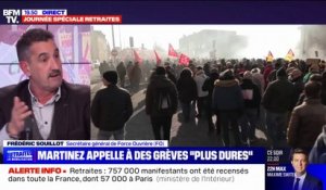 Frédéric Souillot, secrétaire général de FO: "Il faut durcir le mouvement"