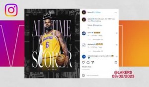 NBA - Les réseaux sociaux s'enflamment après le record de LeBron James