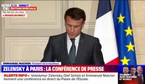 Emmanuel Macron affirme sa volonté "d'accompagner l'Ukraine vers la victoire"