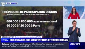 Réforme des retraites: 600.000 à 800.000 manifestants attendus ce samedi dans toute la France