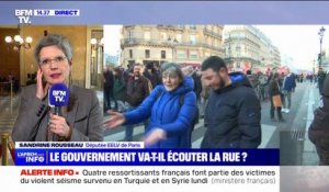 Sandrine Rousseau, députée EELV : "Si vous ne voulez pas travailler jusqu'à 64 ans, c'est demain que ça se joue"