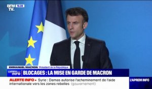 Emmanuel Macron à propos de la mobilisation contre la réforme des retraites: "Je sais pouvoir compter sur l'esprit de responsabilité de leurs organisateurs"