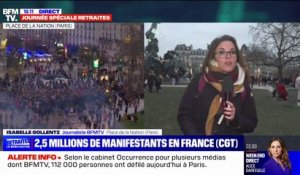 Manifestations contre la réforme des retraites: beaucoup de primo-manifestants dans le cortège parisien