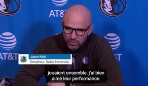 Mavs - Kidd juge les débuts du duo Irving-Doncic