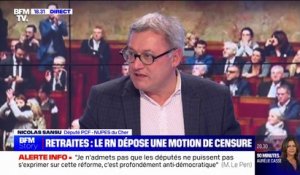 Nicolas Sansu: "On ne votera pas la motion de censure déposée par le RN"
