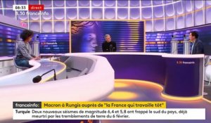Emmanuel Macron à Rungis : "Un exercice de com ou d'après-vente" de "la réforme des retraites", juge l'eurodéputé Thierry Mariani