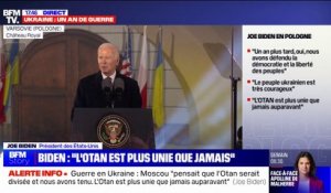 Joe Biden sur la guerre en Ukraine: "Notre soutien continuera et l'OTAN restera unie"