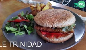 Le TRINIDAD - Burger au poulet, chorizo, poivrons et sauce Porto