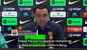 Barcelone - Xavi : "Le double Coupe-championnat, ce serait une très belle saison"