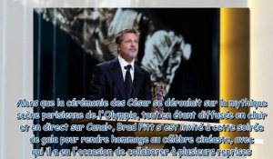 Brad Pitt - l'acteur rejoint par sa chérie Ines de Ramon au Fouquet's après les César 2023