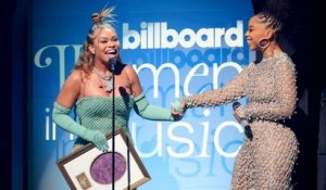 Latto Accepts the Powerhouse Award At the 2023 Billboard Women In Music Award
