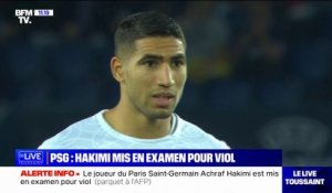 Achraf Hakimi, joueur du Paris Saint-Germain, mis en examen pour viol