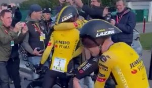 Paris-Nice 2023 - L'équipe Jumbo-Visma de Jonas Vingegaard gagne la 3e étape et le chrono, Magnus Cort Nielsen en jaune