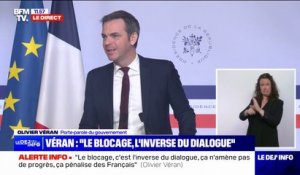 Olivier Véran: " Le président de la République respecte les institutions [...] aujourd'hui le texte est au Sénat"
