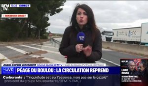 La circulation reprend progressivement au péage de Boulou, dans les Pyrénées-Orientales