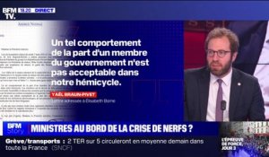 "Un ministre ne devrait pas faire ça au sein de l'hémicycle": Antoine Armand réagit aux bras d'honneur d'Éric Dupond-Moretti