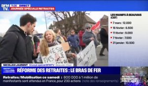 Retraites: à Beauvais, cette manifestante "continuera de se mobiliser" même si le texte est voté