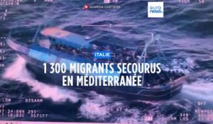 Italie : plus de 1 300 migrants secourus en Méditerranée