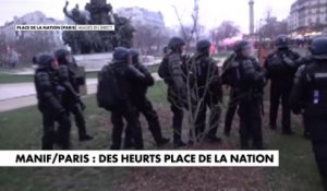 Manif/ Paris : des heurts place de la Nation