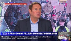 Le syndicaliste Laurent Escure (Unsa) dénonce une forme de "bras d'honneur à la mobilisation" de la part d'Emmanuel Macron